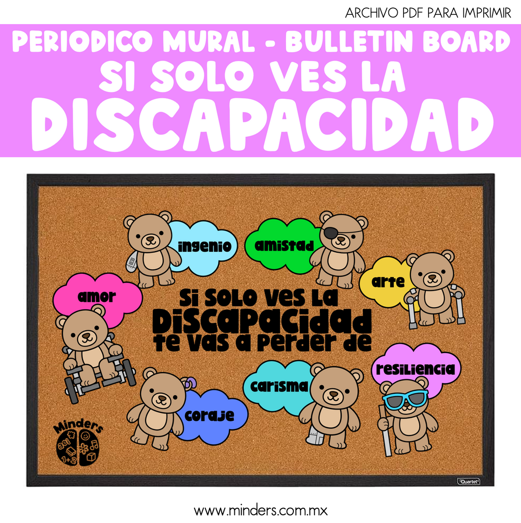 Si solo ves la discapacidad -  Periodico Mural/Bulletin board