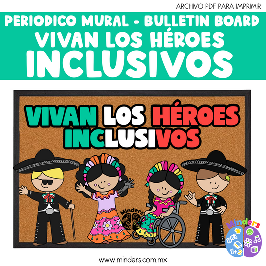 Long live inclusive heroes - Mural Newspaper Bulletin board