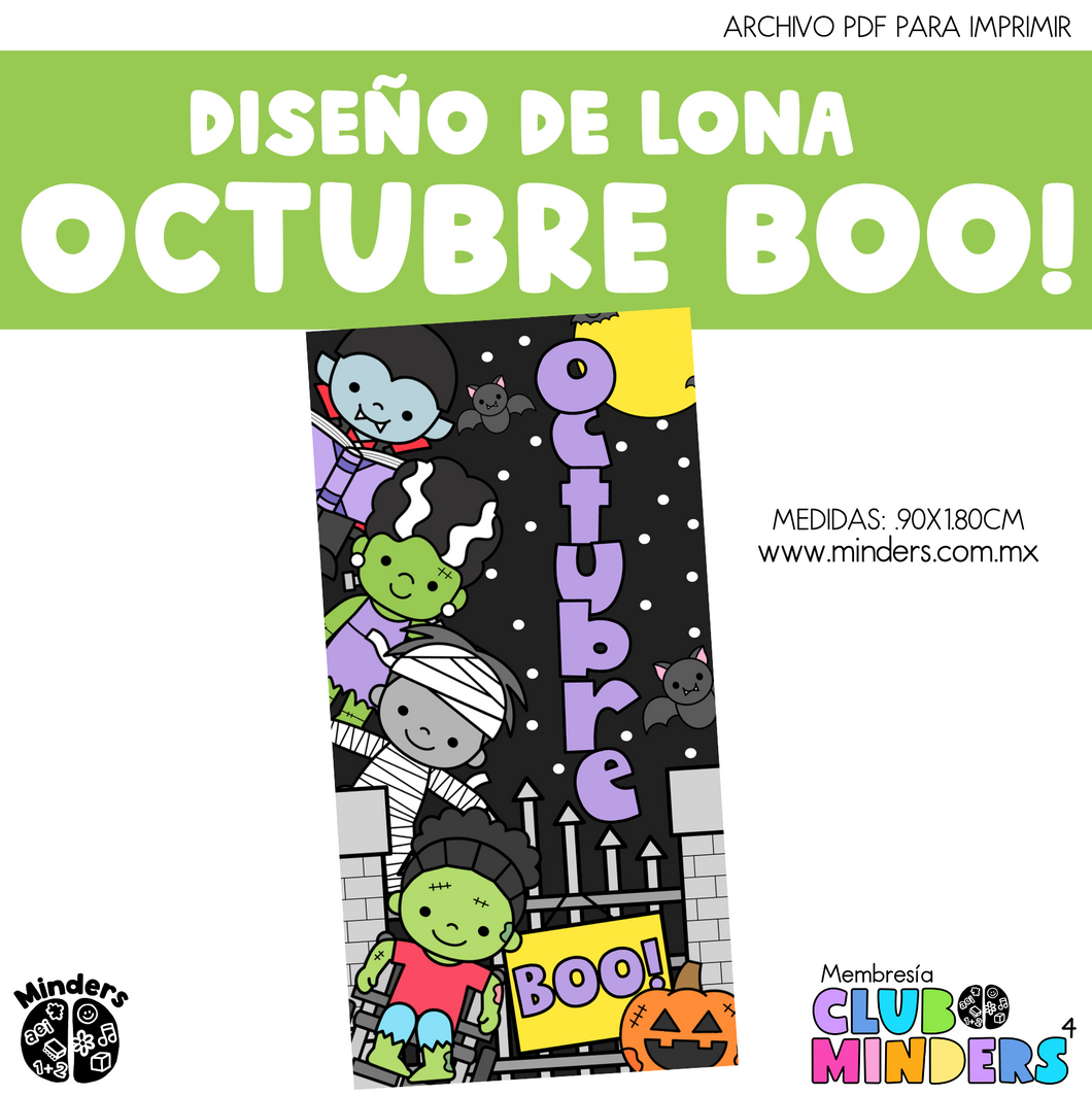 October Boo! Canvas Design