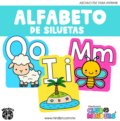 Silhouette alphabet