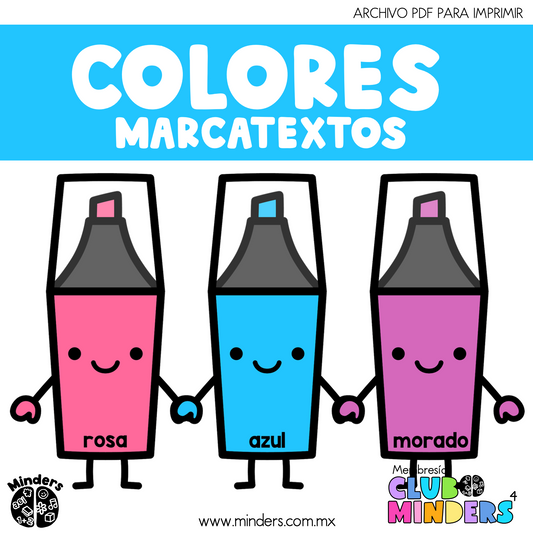 Los colores marcatextos