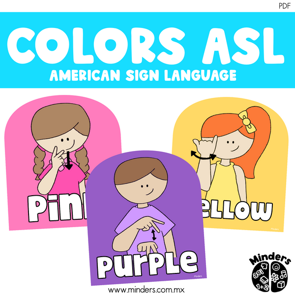 ASL Colors (American Sign Language) – Mindersmx