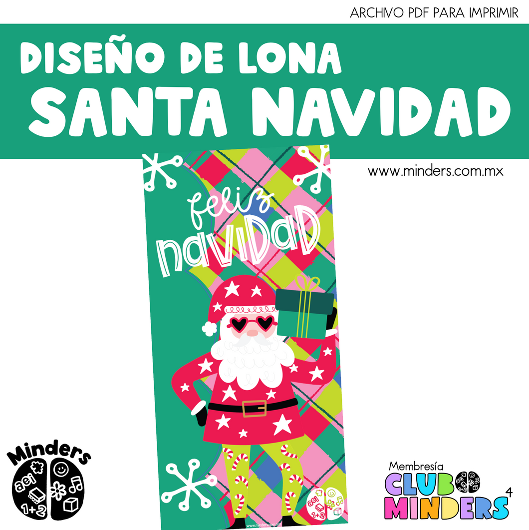 Merry Christmas Santa Canvas Design