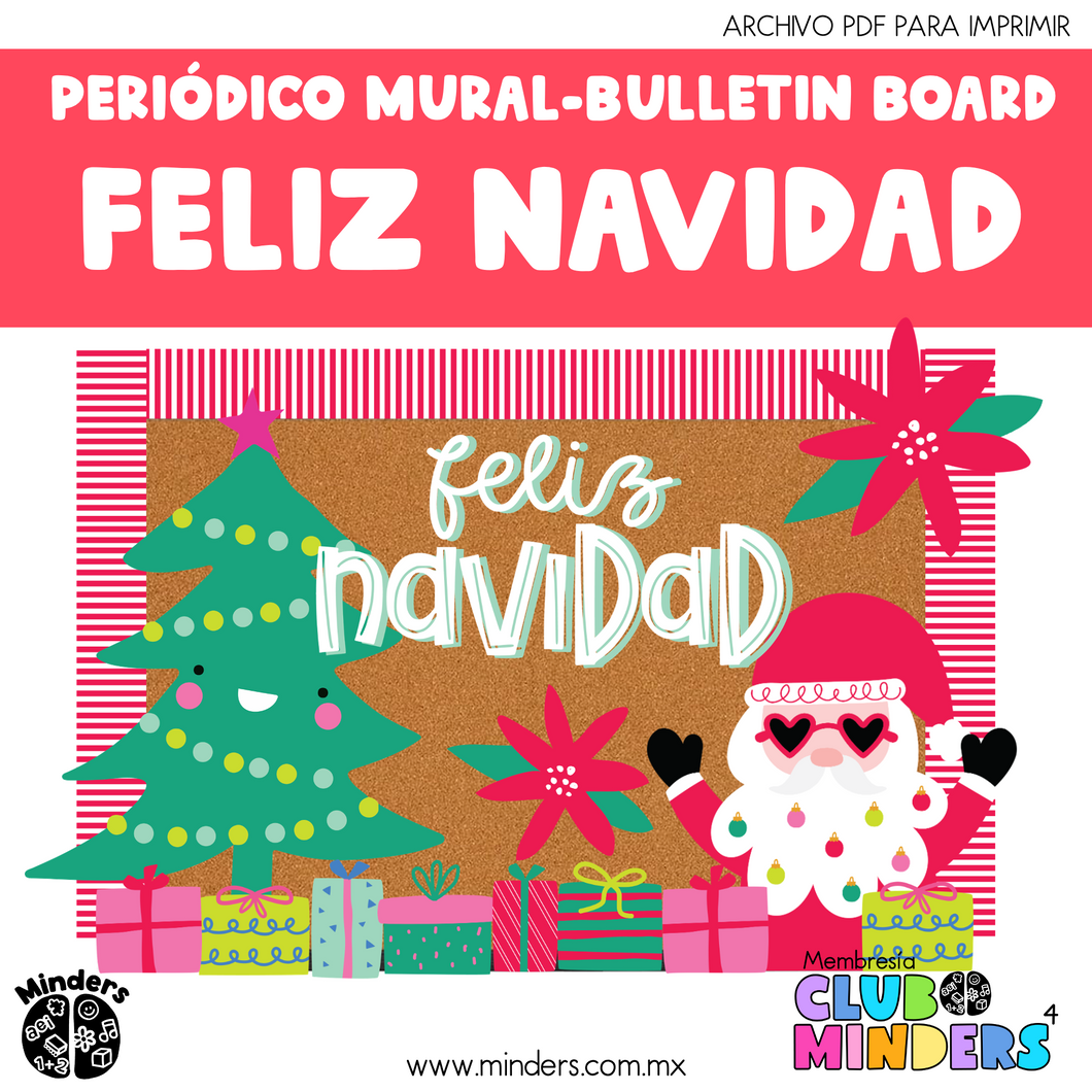 Periódico Mural - Bulletin Board Feliz Navidad