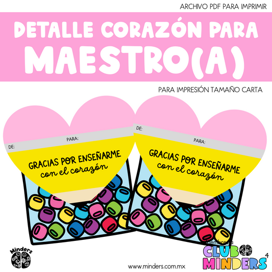 Detalle para el día del maestro