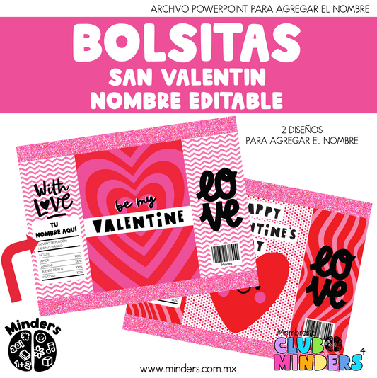 Bolsitas San Valentin - Editable