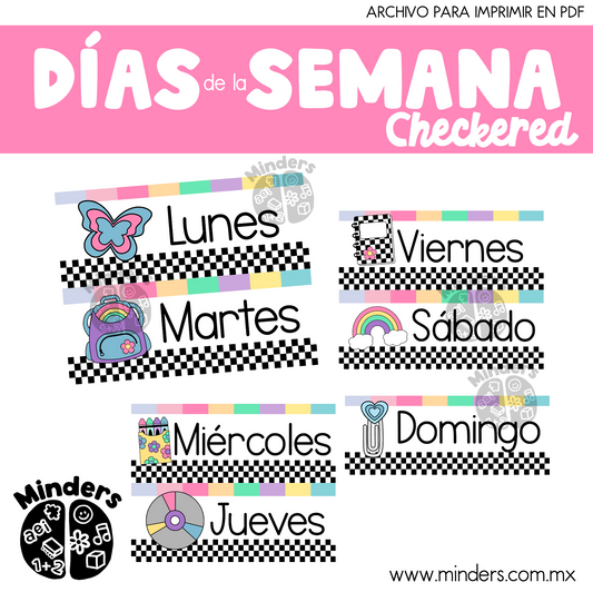 Días de la semana - Checkered