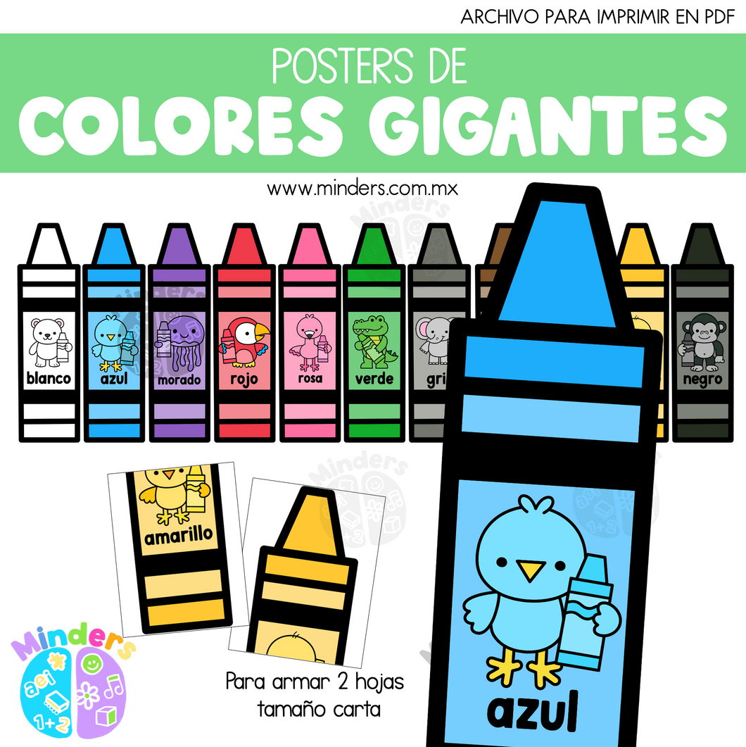 Posters de Colores Gigantes en español