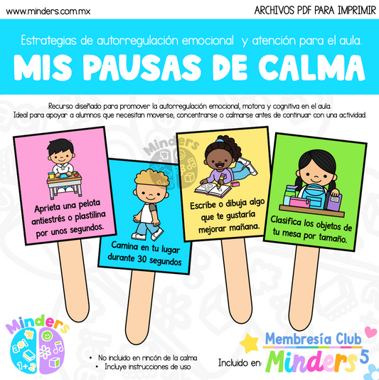 Mis Pausas de Calma – Estrategias de autorregulación emocional y atención para el aula