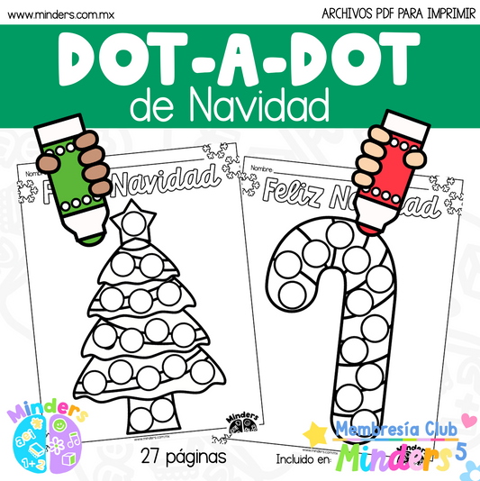 Dot-a-Dot de Navidad (Dibujo de puntos)