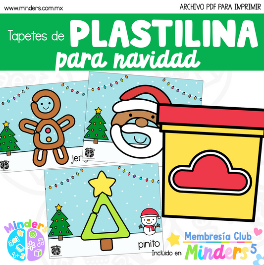 Tapetes de plastilina para navidad