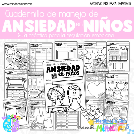 Cuadernillo de Manejo de Ansiedad en Niños: Guía Práctica para la Regulación Emocional