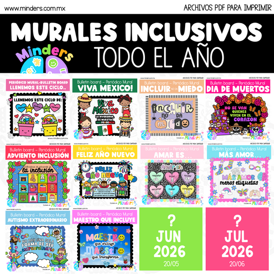 Murales inclusivos para todo el año - Growing Bundle