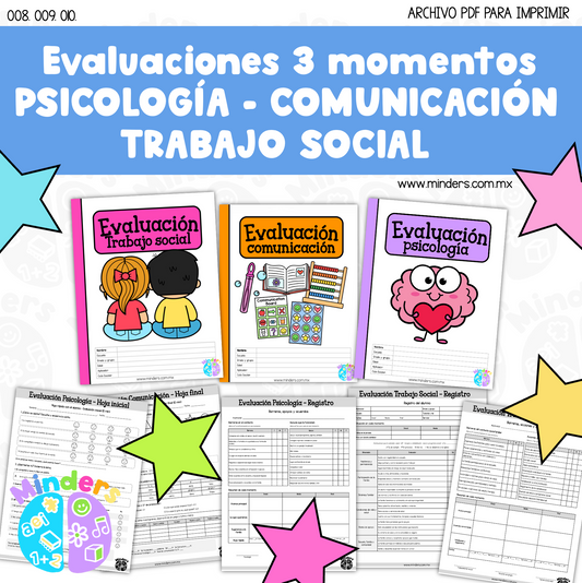 Evaluaciones 3 Momentos Psicología - Comunicación - Trabajo Social - Exclusivo CM6
