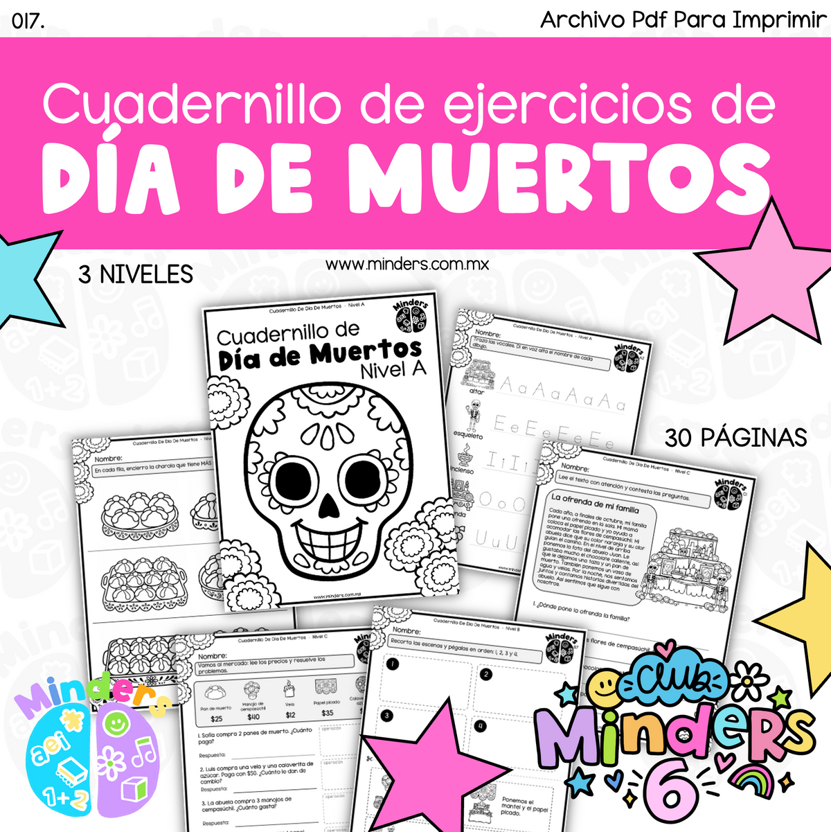 Cuadernillo de Ejercicios del Día de Muertos