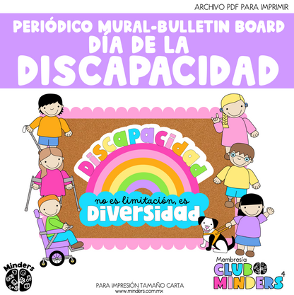 Bulletin Board - Periódico Mural Día de la discapacidad
