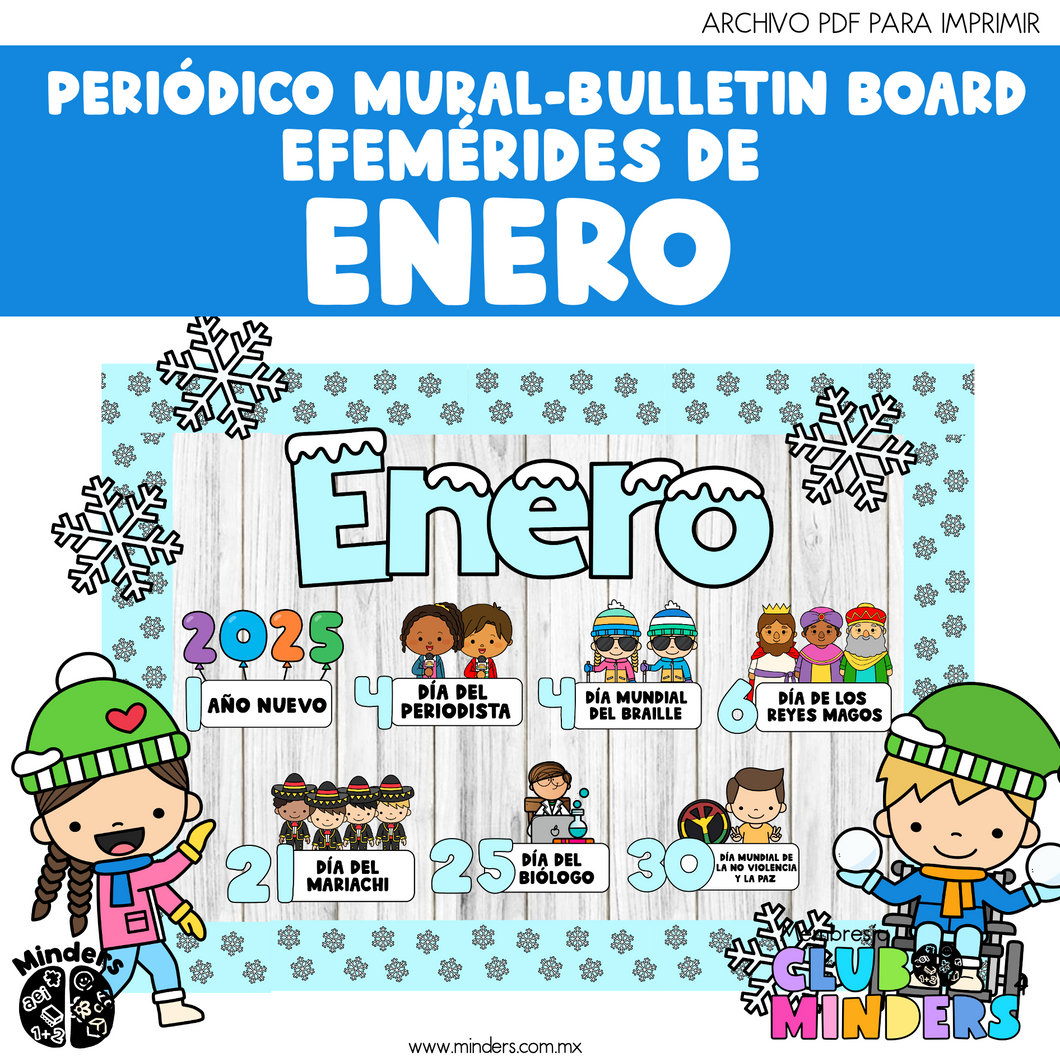 Bulletin board - Mural Newspaper Anniversaries January