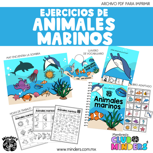 Ejercicios de Animales Marinos