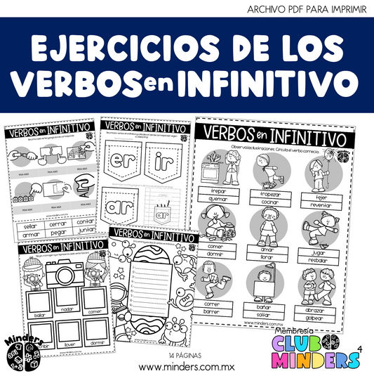 Ejercicios de los verbos en infinitivo