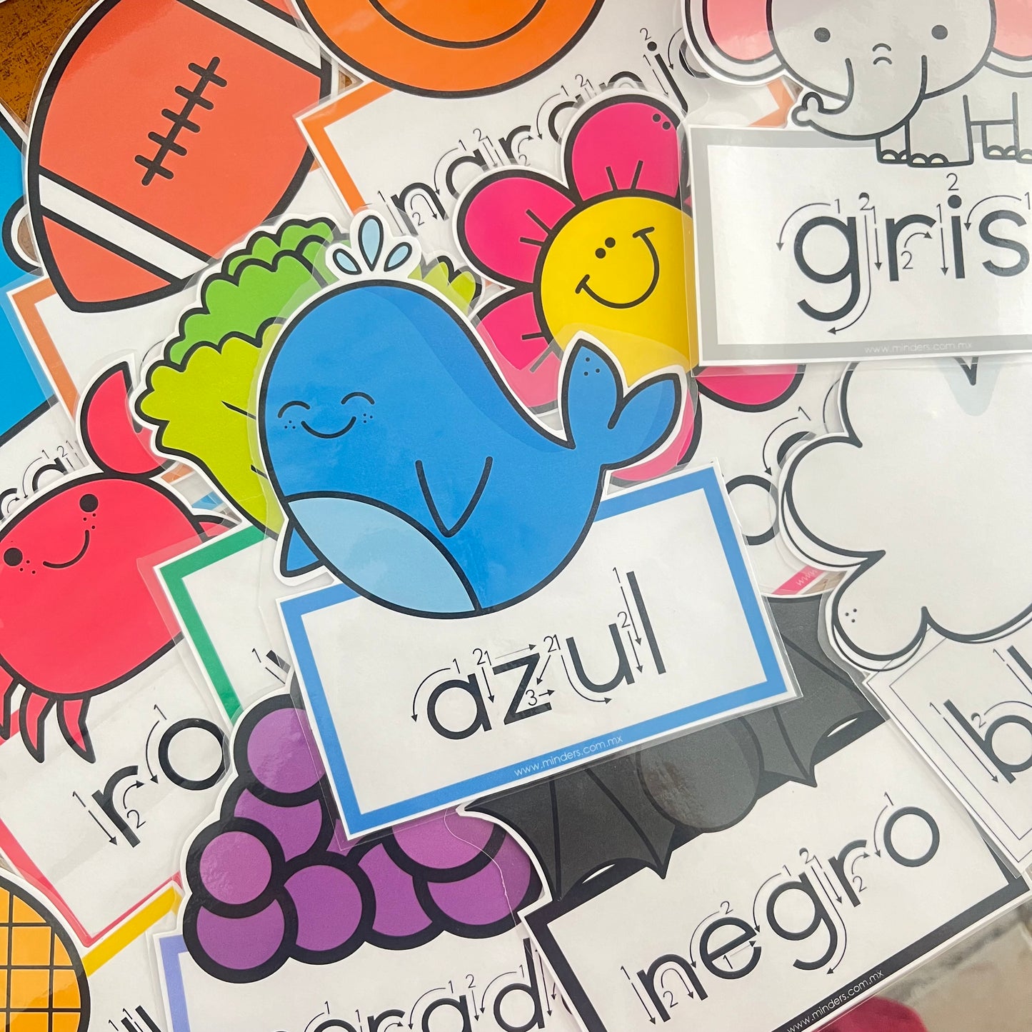 Los Colores letras guiadas