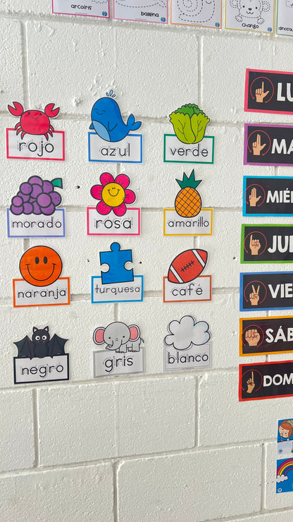 Los Colores letras guiadas