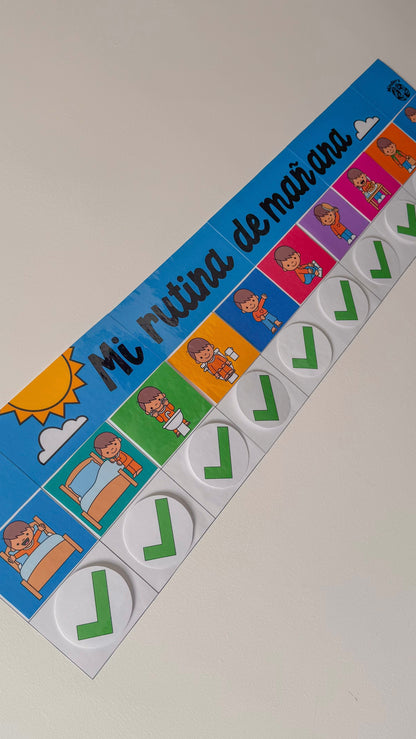 Agenda visual - Mi rutina de mañana