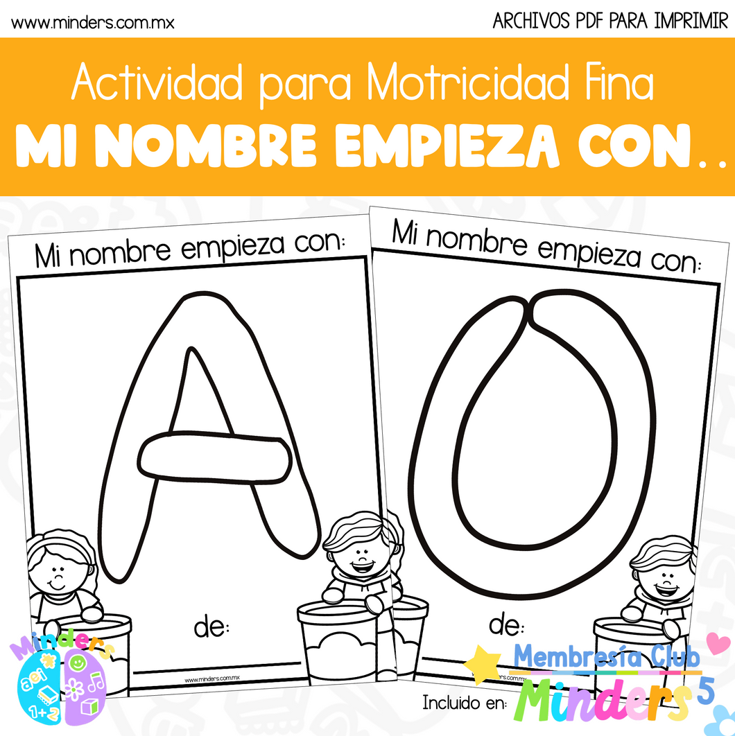 Mi nombre empieza con... plastilina