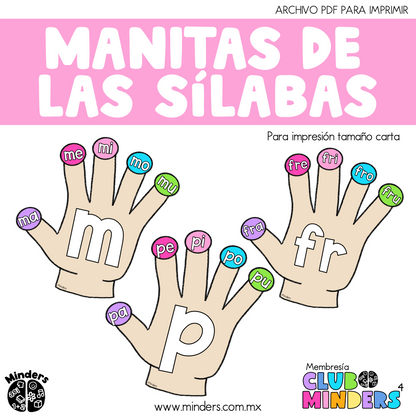 Manitas de las sílabas