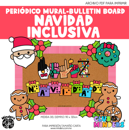 Bulletin board - Inclusive Christmas Wall Newspaper