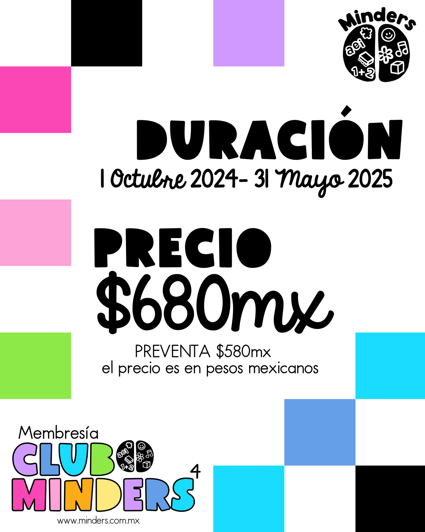 Membresía Club Minders 4