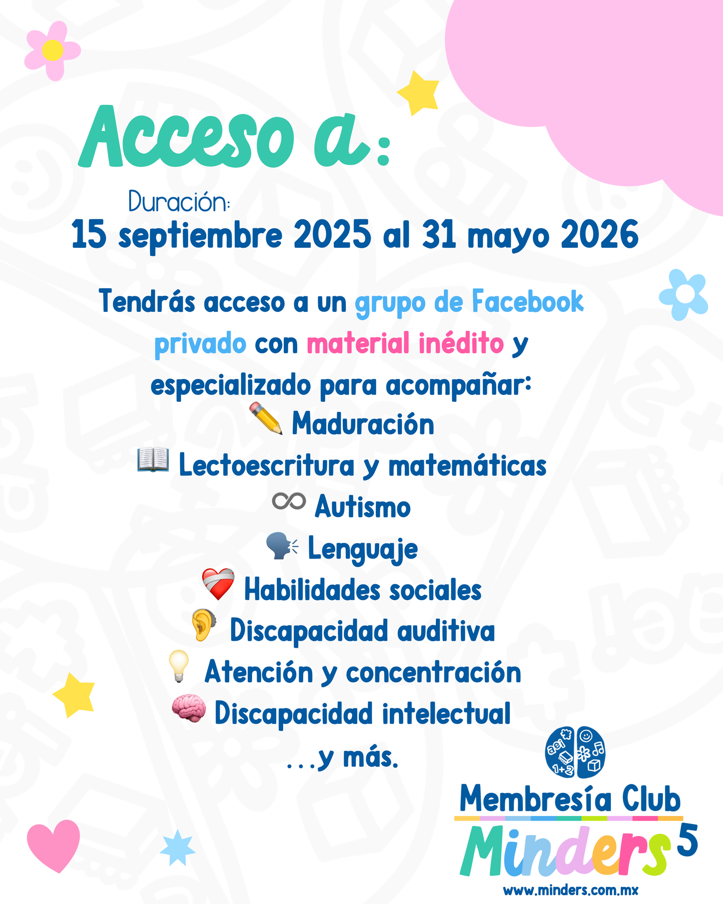 Membresía Club Minders 5