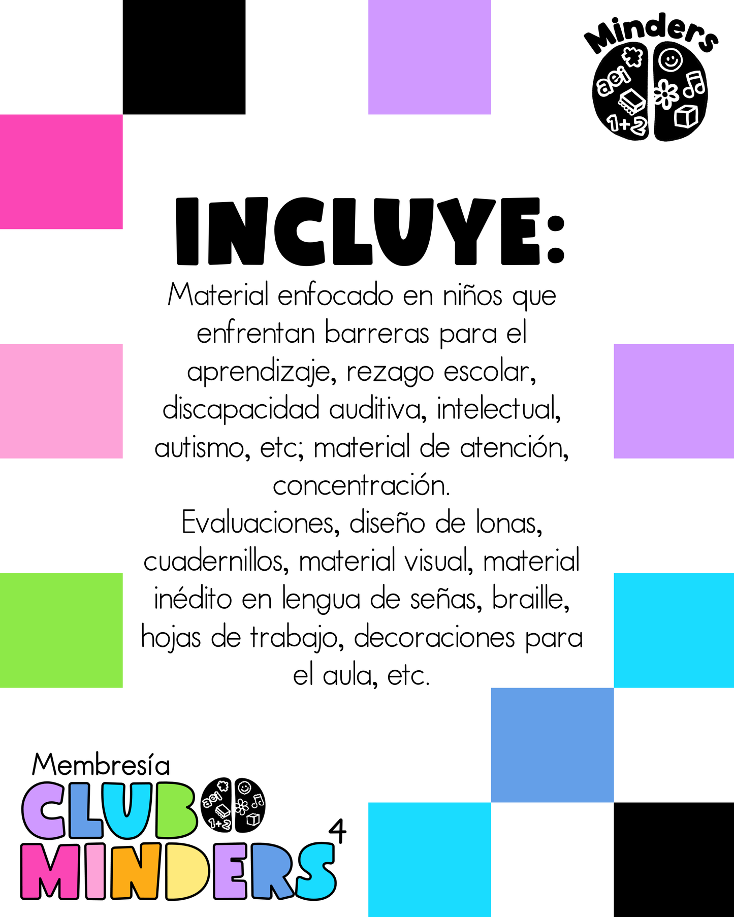 Membresía Club Minders 4
