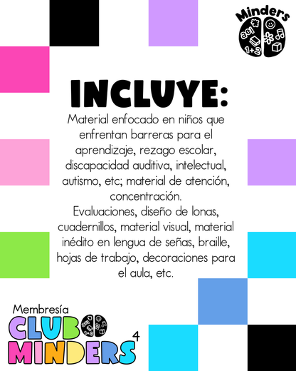 Membresía Club Minders 4