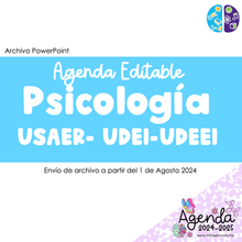 Cargar imagen en el visor de la galería, Agenda Editable Psicología USAER - UDEI -UDEEI
