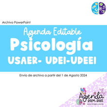 Load image into Gallery viewer, Editable Agenda Psychology USAER - UDEI -UDEEI
