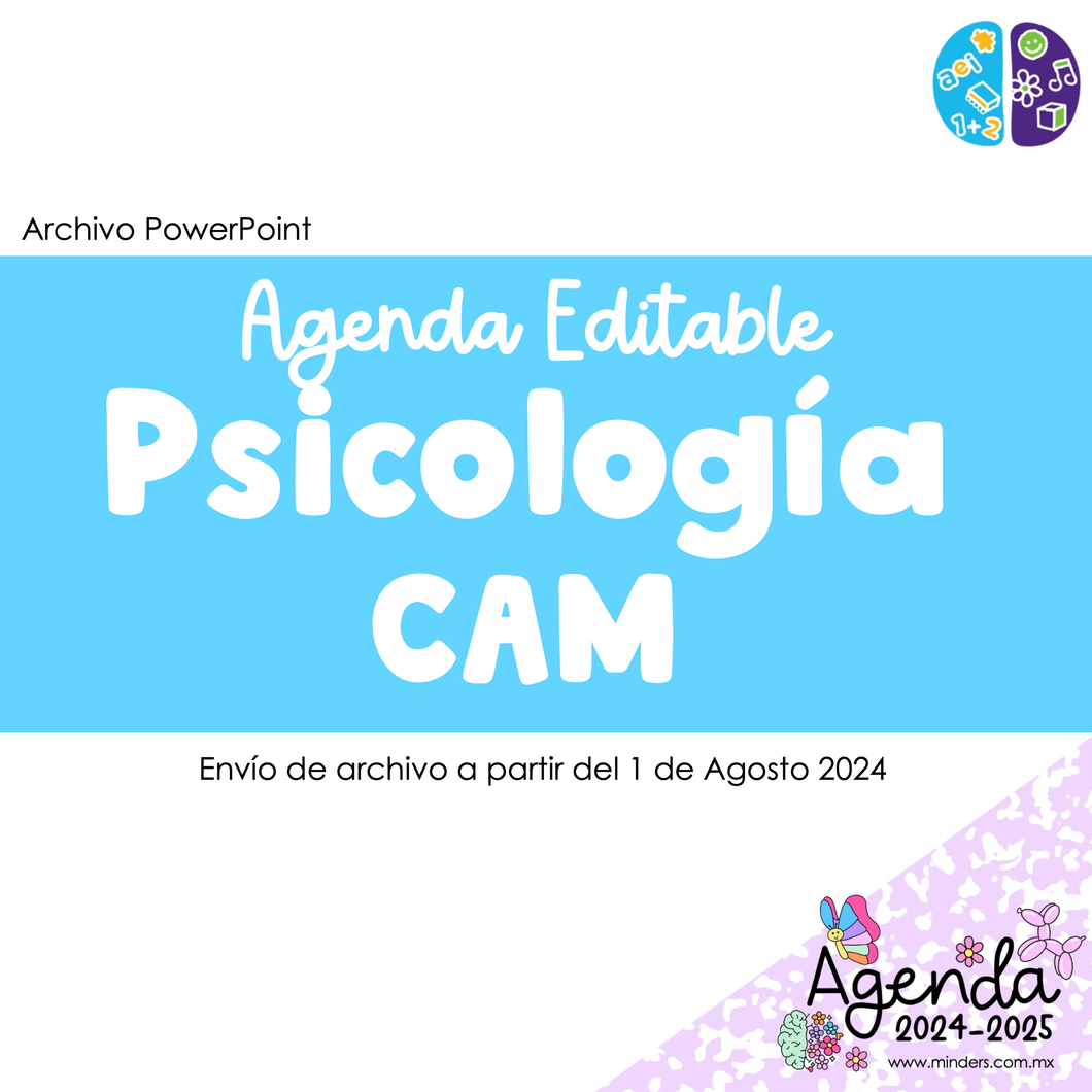 Agenda Editable Psicología CAM
