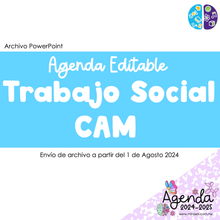 Cargar imagen en el visor de la galería, Agenda Editable Trabajo Social CAM
