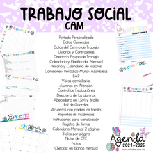 Cargar imagen en el visor de la galería, Agenda Editable Trabajo Social CAM
