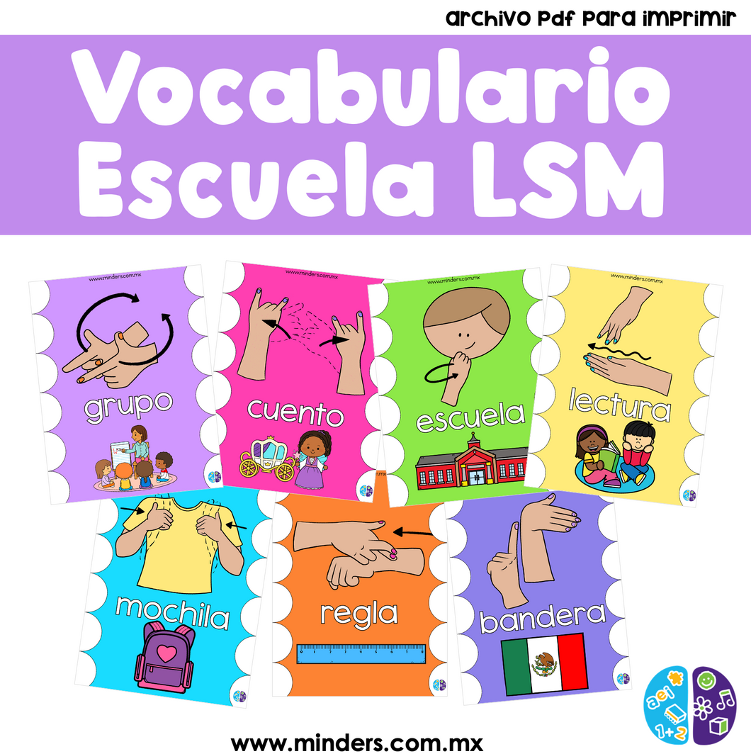 Vocabulario Escuela LSM