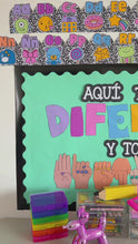 Load and play video in Gallery viewer, We are all different and we are all welcome - Periodico Mural/Bulletin board
