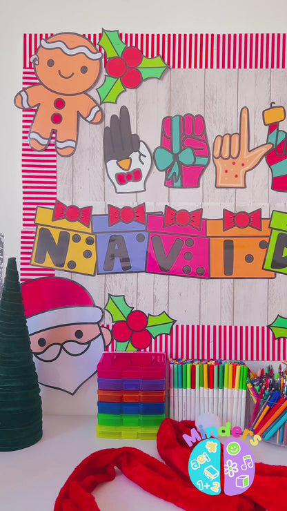 Bulletin board - Inclusive Christmas Wall Newspaper