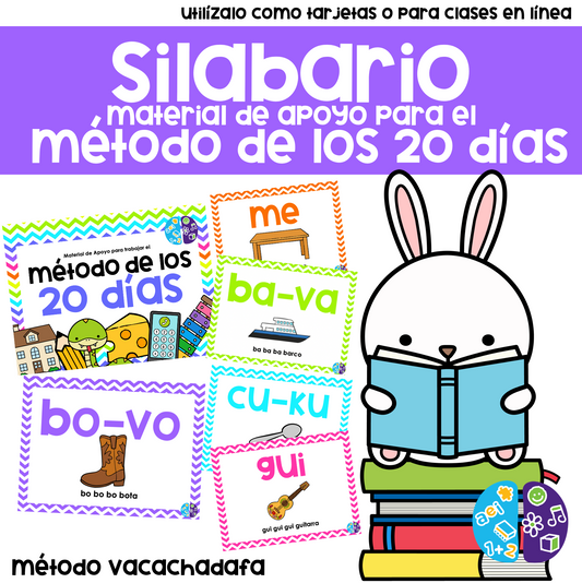 Silabario de Apoyo Método de los 20 días (Vacachadafa) - Minders