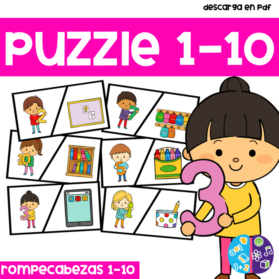 Rompecabezas del 1 al 10 - Puzzle 1 al 10