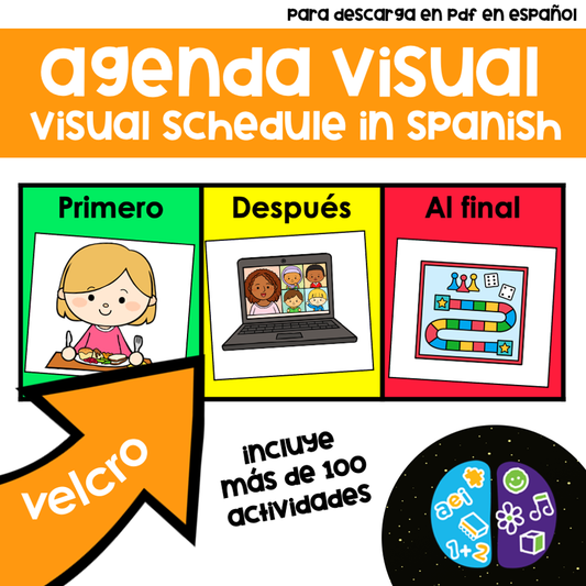 Agenda Visual Autismo - Visual Schedule in Spanish