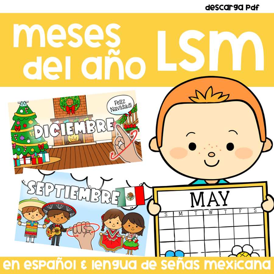 Meses del Año en Lengua de Señas Mexicana LSM